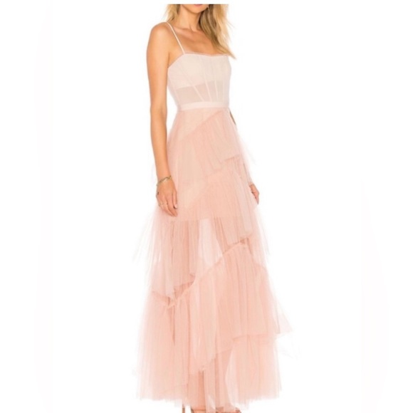 BCBG MAXARIA Oly Womens Ruffled Corset Evening Dress - Picture 9 of 11